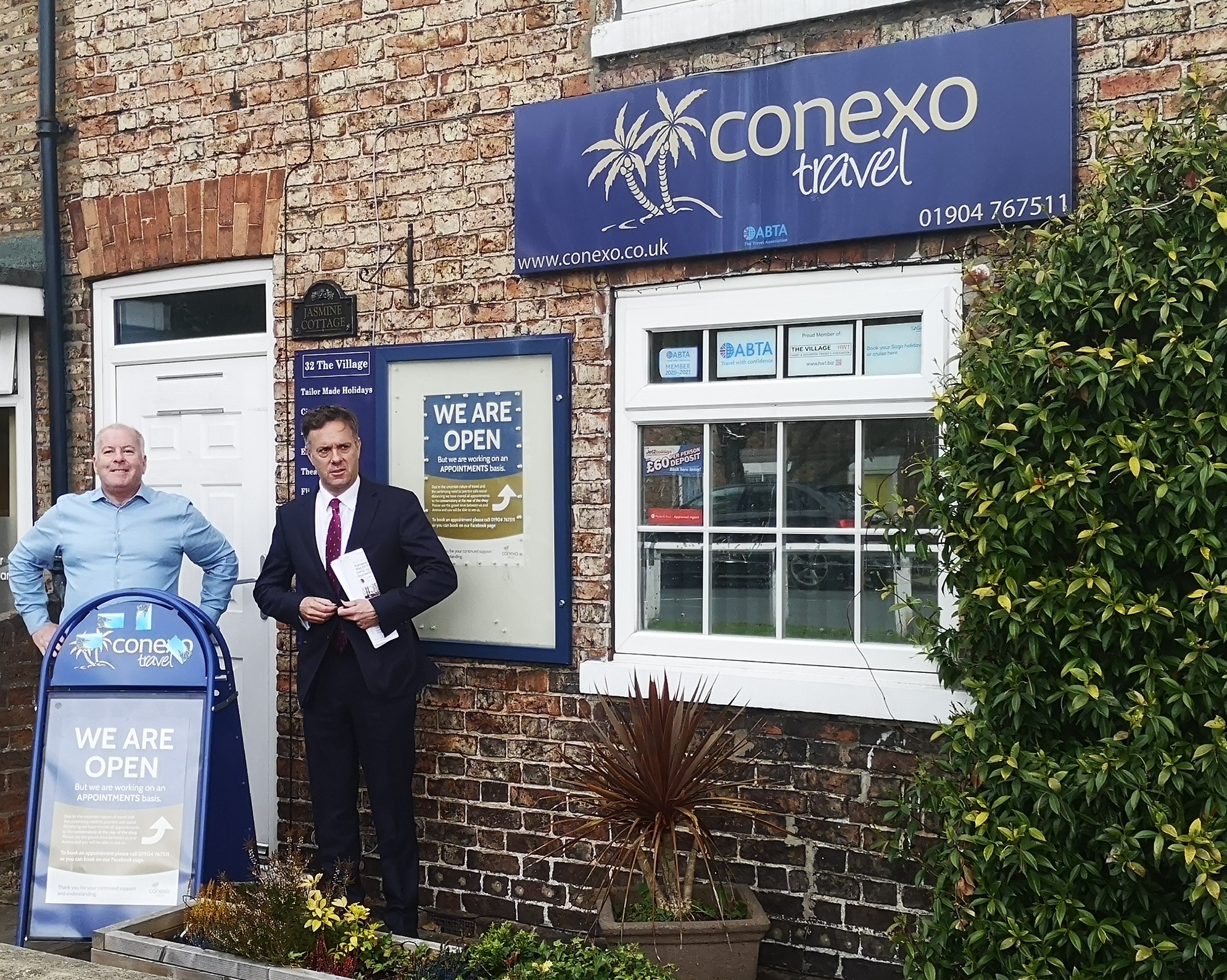 Julian Sturdy MP Visits Conexo Travel in Haxby